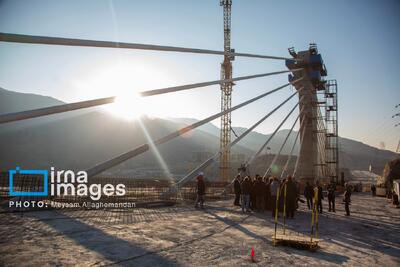  بازدید وزیر راه و شهرسازی از پل «ب۱»‌ آزادراه شمالی کرج