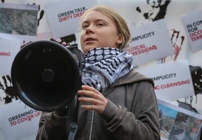  «گرتا تونبرگ» در تظاهرات حامی فلسطینیان در لندن دستگیر شد - تسنیم