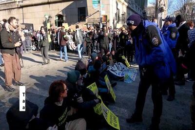  بازداشت ۱۲ استاد و دانشجو در اعتراض به سیاست‌های ترامپ