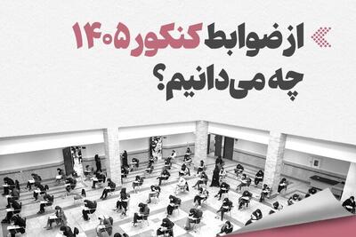  اینفوگرافیک/ از ضوابط کنکور ۱۴۰۵ چه می‌دانیم؟