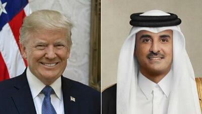  محورهای گفتگوی تلفنی امیر قطر و ترامپ