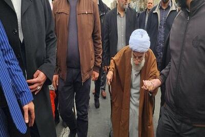  آیت‌الله جنتی در راهپیمایی ۲۲ بهمن تهران حضور یافت