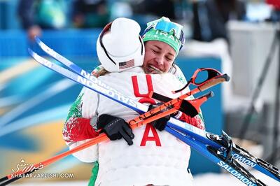 نماینده ایران در آغوش دختر اسکی‌باز آمریکایی +تصاویر