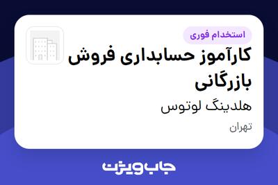  استخدام کارآموز حسابداری فروش بازرگانی در هلدینگ لوتوس
