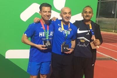  برنز دوی ۱۰۰ متر مسترز ابوظبی بر گردن مربی کیش