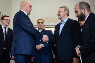  لاریجانی در دیدار با وزیر انرژی روسیه: فشار غرب نتوانسته رابطه تهران - مسکو را متوقف کند