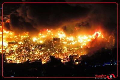  تصاویری از آتش‌سوزی گسترده در منطقه  پنهندل ایالت اوکلاهما در ایالات متحده