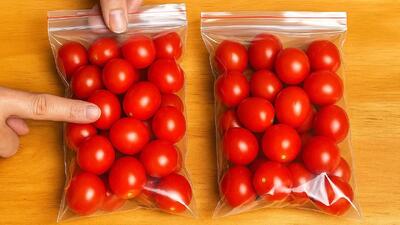  بهترین روش نگهداری از گوجه فرنگی بدون له شدن و کپک زدن / تا ۲ سال گوجه تازه دارید