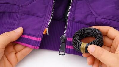  هیچ کس به شما نگفته است که چگونه یک زیپ را در ۲ دقیقه تعمیر کنید! (که واقعاً دوام می آورد)