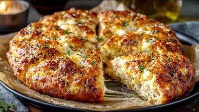  بهتر از پیتزا! نان فطیر ماست یونانی و جو دوسر در ۵ دقیقه