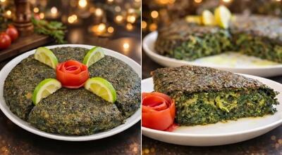  کوکو سبزی رو فراموش کن؛ این مدل کوکو اسفناج با گردو یه چیز دیگه است