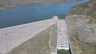  سرریز سد گاران در مریوان