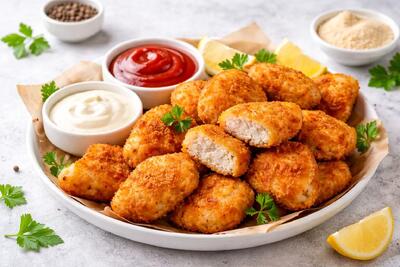  طرز تهیه ناگت مرغ خانگی آسان و خوشمزه؛ سالم‌تر از فست‌فود، محبوب‌تر از همیشه