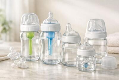  راهنمای انتخاب شیشه شیر استاندارد و ضد نفخ برای حفظ سلامت نوزادان