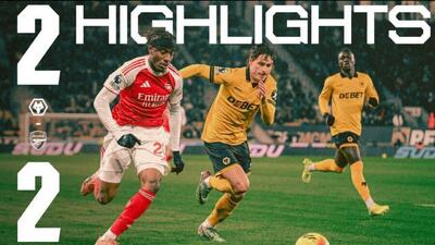  ویدیو| خلاصه بازی ولورهمپتون ۲ - آرسنال ۲/ دقیقه ۹۴ همه چیز عوض شد!