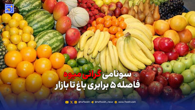  سونامی گرانی میوه؛ فاصله ۵ برابری باغ تا بازار
