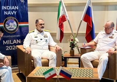  دیدار امیر ایرانی با فرماندهان نیرو‌های دریایی روسیه و عربستان