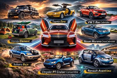  عجیب‌ترین خودروهای جهان؛ شاسی‌بلند روباز، کوپه‌ شیشه‌ای و بنز شش‌چرخ