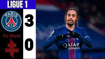  ویدیو| خلاصه بازی پاری‌سن‌ژرمن ۳ - متز ۰/ عملیات بازگشت به صدر با درخشش راموس